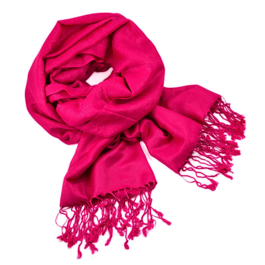 Šála teplá 69cz001-25a - fuchsiová jednobarevná